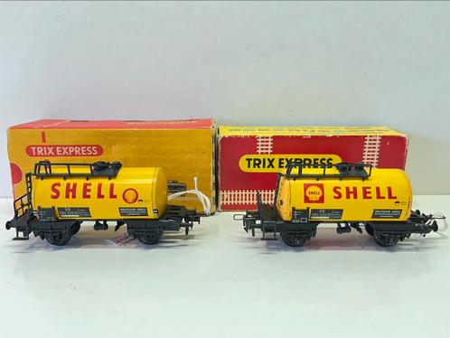 Trix Express 2x SHELL ketewagens, Hobby en Vrije tijd, Modeltreinen | H0, Gebruikt, Wagon, Gelijkstroom, Trix, Analoog, Ophalen of Verzenden