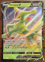 Pokemon Oversized kaart Virizion V SWSH 295, Ophalen of Verzenden, Zo goed als nieuw, Losse kaart