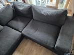 Grote comfortable hoekbank - donkergrijs met gebruikssporen, Ophalen, Gebruikt