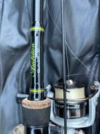 Feederhengel met molen en drie extra spoelen, Watersport en Boten, Hengelsport | Algemeen, Ophalen, Zo goed als nieuw, Molen