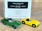 EFE - MGB Roadster groen & Austin Healey Sprite geel 1:76, Hobby en Vrije tijd, Modelauto's | Overige schalen, Ophalen of Verzenden