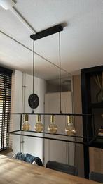 industriele hanglamp incl 4 lichtbollen, Huis en Inrichting, Ophalen, Zo goed als nieuw, Metaal, Minder dan 50 cm