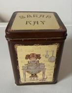 Blik van Sarah Kay. Afm. 12x8,5x8,5 cm., Ophalen of Verzenden, Zo goed als nieuw, Overige, Overige merken
