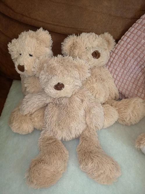 3 touwtjes beige hema beren, Kinderen en Baby's, Speelgoed | Knuffels en Pluche, Zo goed als nieuw, Beer, Ophalen of Verzenden