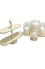 Riviera maison etagere + windlicht, Huis en Inrichting, Woonaccessoires | Etagères, Ophalen of Verzenden, Zo goed als nieuw