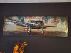 Metalen wandbord 3D. Vliegtuig USA., Antiek en Kunst, Ophalen