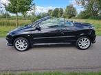 Peugeot 206 1.6 16V CC, leder, lmv, APK 16-6-2026., Auto's, Peugeot, Voorwielaandrijving, Zwart, 4 cilinders, Cabriolet