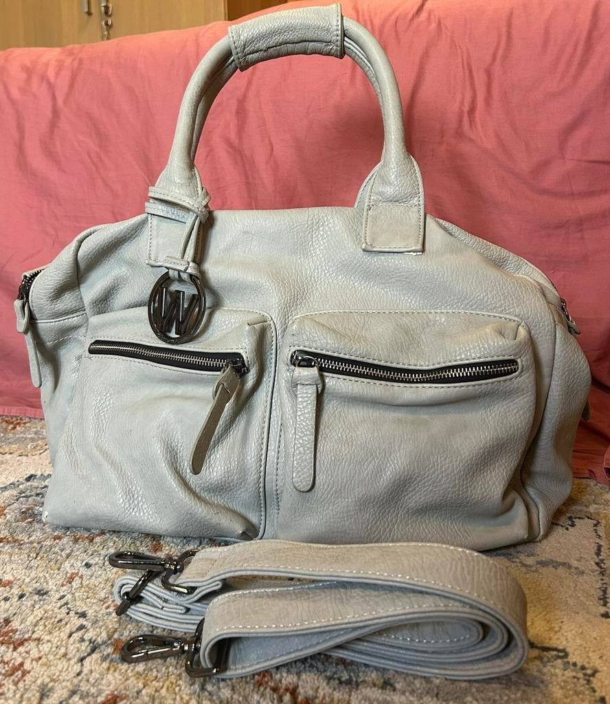 WIMONA alessia laptoptas /schoudertas, Gebruikt, Grijs, Leer, Ophalen