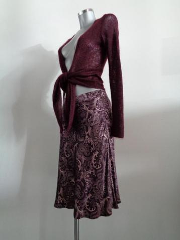 MEXX Co-ord set, 100% zijden rok plus shortsleeve, NIEUW S/M beschikbaar voor biedingen