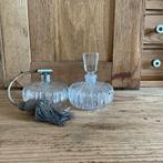 Vintage Kristallen Parfumflesjes Set, Antiek en Kunst, Antiek | Glas en Kristal, Ophalen of Verzenden