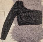 One shoulder pallette top m, Maat 38/40 (M), Zwart, Nieuw, Ophalen of Verzenden