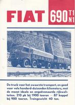 Fiat 690 T1/N1 truckfolder uit 1966, Gelezen, Overige merken, Verzenden