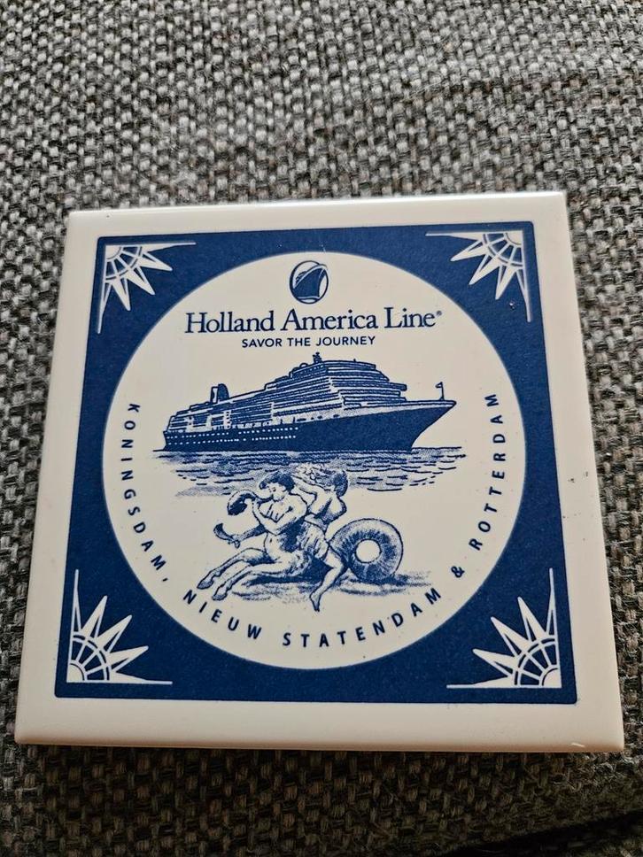 Holland America Line Tegel, Verzamelen, Scheepvaart, Ophalen of Verzenden