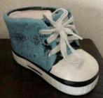 Kraamkado jongen jongetje; blauw schoentje keramiek veters, Ophalen of Verzenden, Nieuw, Kraamcadeau