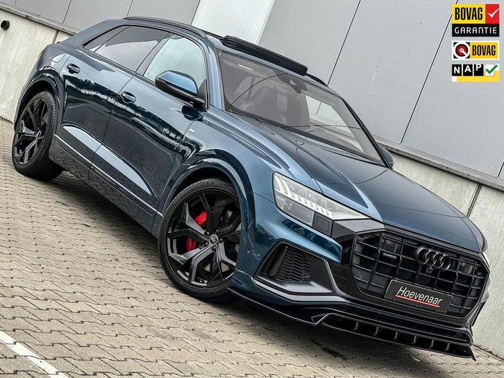 Audi Q8 55 TFSI e 381Pk S line SQ8 Dif Rs-int B&O 22Inch Ful, Auto's, Audi, Bedrijf, Te koop, Q8, 360° camera, 4x4, Achteruitrijcamera