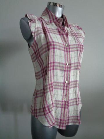 Burberry London 100% linnen blouse, medium, NIEUW, kaartje  beschikbaar voor biedingen