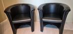 2 Zwarte Kuipstoelen - stoel / fauteuil, Ophalen