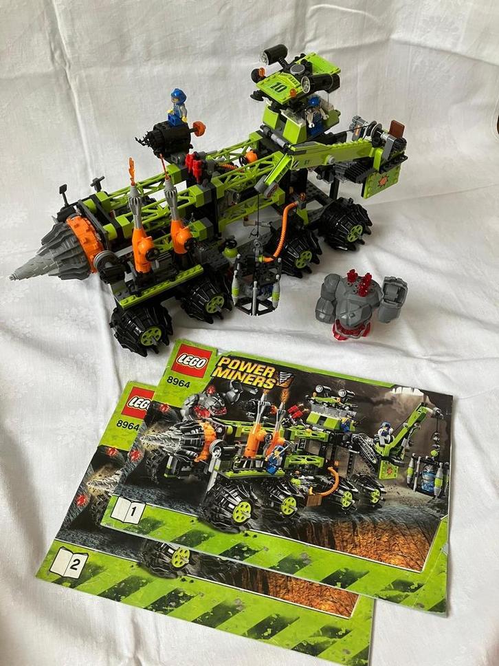 Lego Power Miners 8964 Granite Grinder Compleet, Kinderen en Baby's, Speelgoed | Duplo en Lego, Zo goed als nieuw, Lego, Complete set