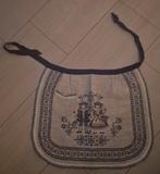 Vintage blauwe Kolf Dirndl Schort met Alpenpaar, Ophalen of Verzenden, Gebruikt, Blauw, Schort