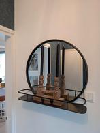 Zwarte Spiegel - 60 cm, Ophalen, Rond, Zo goed als nieuw, Minder dan 100 cm