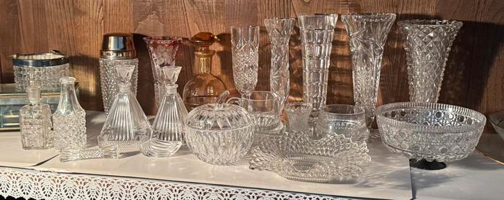 Diverse prachtige kristallen voorwerpen., Antiek en Kunst, Antiek | Glas en Kristal, Ophalen of Verzenden