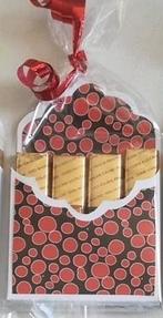 Valentijn zelfgemaakt merci chocolade doosje, Ophalen of Verzenden, Nieuw, Overige thema's