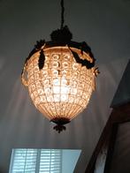 Eikelvormige hanglampen 2x, Huis en Inrichting, Ophalen, Zo goed als nieuw, Glas, Klassiek / Aniek