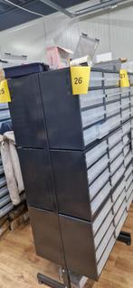 Raaco stalen magazijnkasten 250/8-2 – 12 stuks met stelling, Doe-het-zelf en Verbouw, Ophalen, Zo goed als nieuw