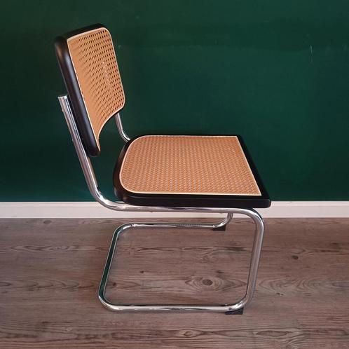 6x Thonet stijl Cesca Breuer buisframe webbing stoel zwart, Huis en Inrichting, Stoelen, Zo goed als nieuw, Vijf, Zes of meer stoelen