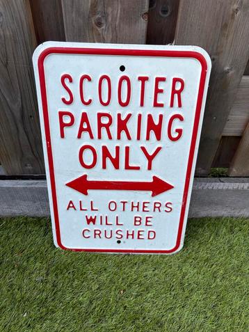 Scooter Parking Bord beschikbaar voor biedingen