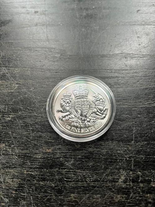 The Royal Arms 2 Pounds 1 Oz. 2022, Postzegels en Munten, Edelmetalen en Baren, Zilver, Ophalen of Verzenden