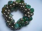 MOOIE VINTAGE ARMBAND MET EDELSTENEN JADE ????, Sieraden, Tassen en Uiterlijk, Antieke sieraden, Ophalen of Verzenden, Overige materialen
