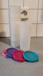 4 tupperware bekers met deksel, Huis en Inrichting, Keuken | Tupperware, Ophalen of Verzenden, Beker of Kan