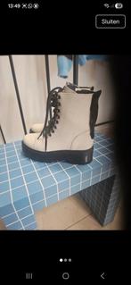 Bronx Witte Veterboots - Maat 38, Bronx, Wit, Lage of Enkellaarzen, Ophalen of Verzenden