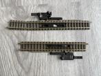 N-spoor ontkoppelrails (2 stuks) – met handbediening 11 cm, Overige merken, Gebruikt, Gelijkstroom of Wisselstroom, Rails