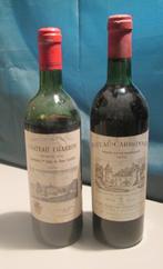 2 oude Franse Rode Wijn van het jaar 1975, Frankrijk, Ophalen of Verzenden, Zo goed als nieuw, Rode wijn
