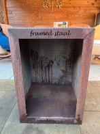 Cortenstaal houthok 72 x50 x 50, Ophalen, Gebruikt