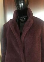 Winterwarme jas borg rood bruin half lang maat L42/44, Kleding | Dames, Jassen | Winter, Verzenden, Zo goed als nieuw, Maat 42/44 (L)