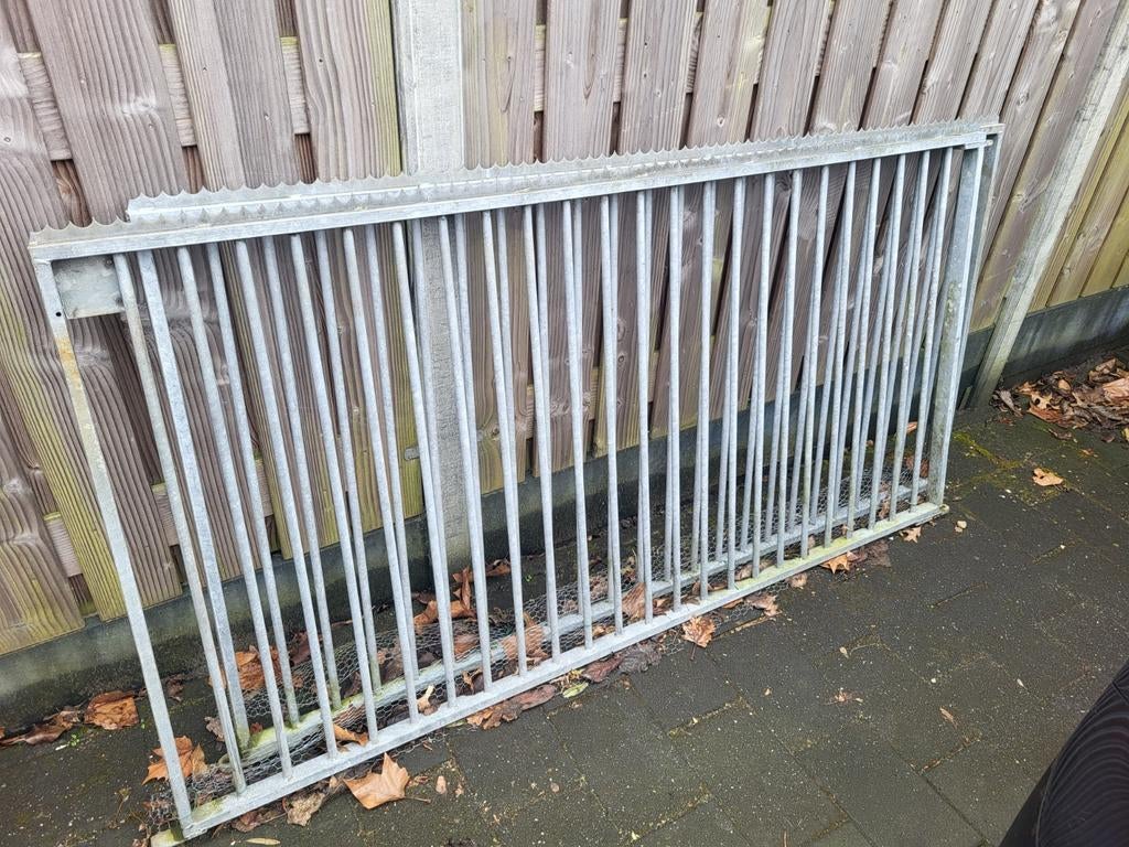 Metalen Hekwerk, Tuin en Terras, Tuinhekken en Hekwerk, Gebruikt, Spijlenhekwerk, IJzer, Ophalen