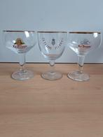 3 La Trappe Trappist glazen, Ophalen of Verzenden, Zo goed als nieuw, Glas of Glazen, La Trappe