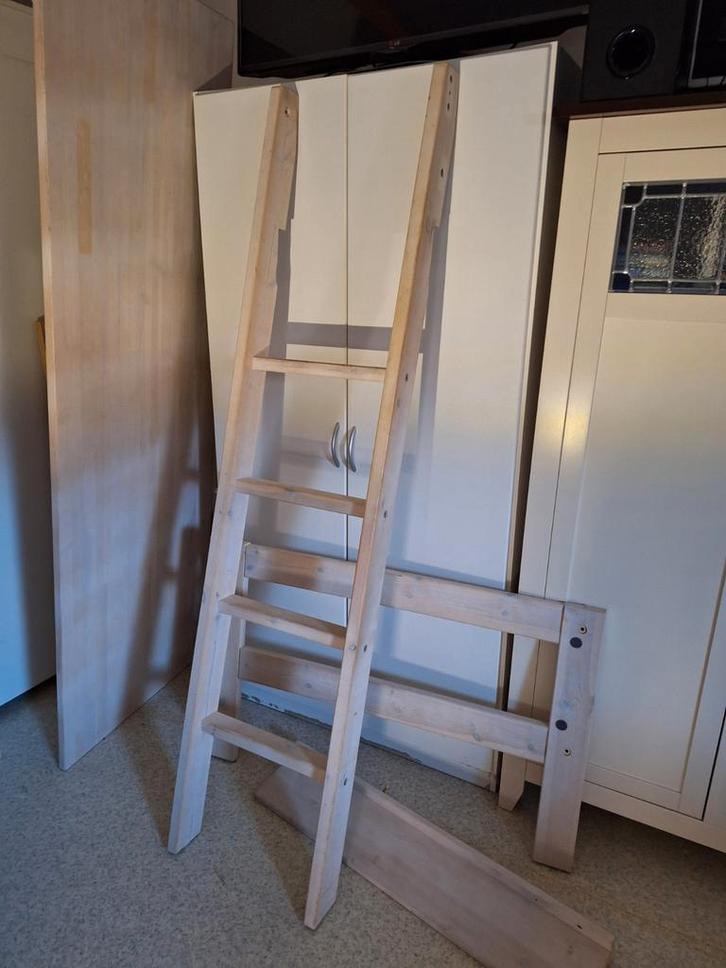 Onderstel voor hoogslaper Lifetime 90x200 White Wash, Kinderen en Baby's, Kinderkamer | Stapelbedden en Hoogslapers, Gebruikt