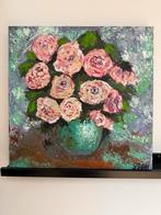 Moderne kunst, rozen in een vaas, Antiek en Kunst, Ophalen