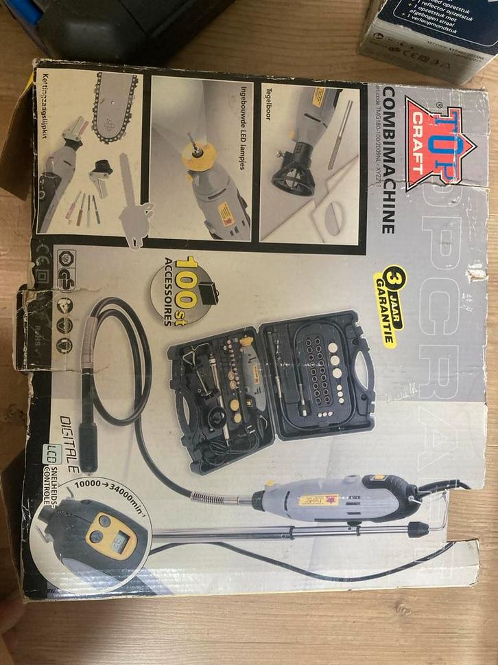 Top Craft Combimachine met 100 accessoires, Doe-het-zelf en Verbouw, Gereedschap | Boormachines, Gebruikt, Boormachine, Minder dan 400 watt