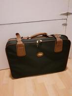 Reiskoffer stof met lederen details, Sieraden, Tassen en Uiterlijk, Koffers, Overige materialen, Gebruikt, 45 tot 55 cm, Ophalen