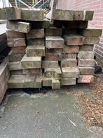 Dikke partij mooie hout gordingen/balken, Doe-het-zelf en Verbouw, Hout en Planken, Ophalen, Balk, Vuren, 50 mm of meer