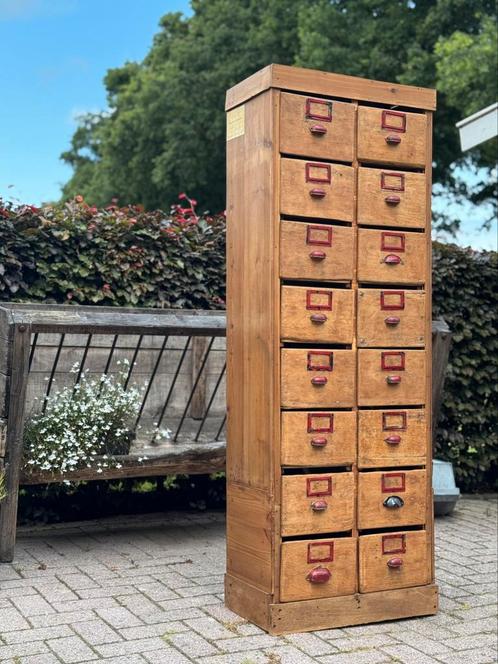 Ladekast, ondiep, labels, kommen, authentiek, meisjesschool, Antiek en Kunst, Curiosa en Brocante, Ophalen
