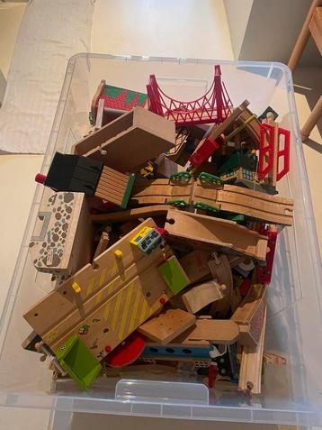 Hout trein set beschikbaar voor biedingen