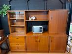 Vintage Formule wandkast teak kast wall-unit highboard, Huis en Inrichting, Kasten | Wandmeubels, Ophalen, Met deur(en), ..., ...