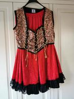 Flamenca rok met gouden gilet. Carnavalsoutfit., Ophalen of Verzenden, Zo goed als nieuw, Bovenkleding
