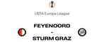 2 wedstrijdkaarten Feyenoord-Sturm Graz, Overige typen, Twee personen, Januari, Europa of Champions League